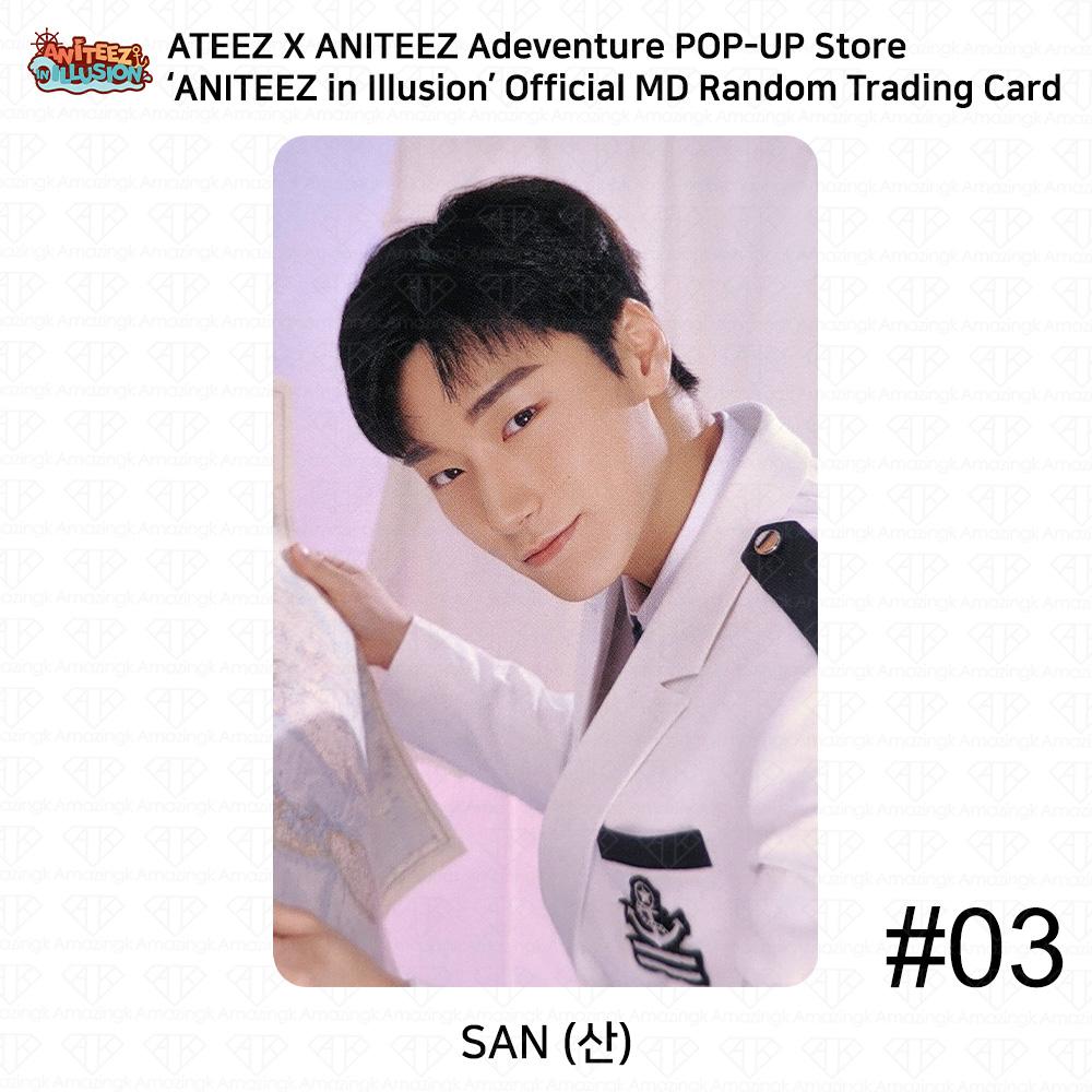 ATEEZ X ANITEEZ POP UP Store 'Aniteez in Illusion' Carte photo officielle MD Trading