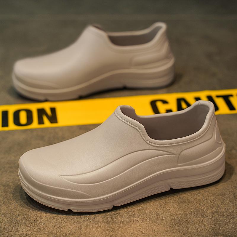 

Поварская обувь для мужчин резиновые сандалии мужские сабо садовая обувь ресторан отель кулинария водонепроницаемая противоскользящая маслостойкая 36