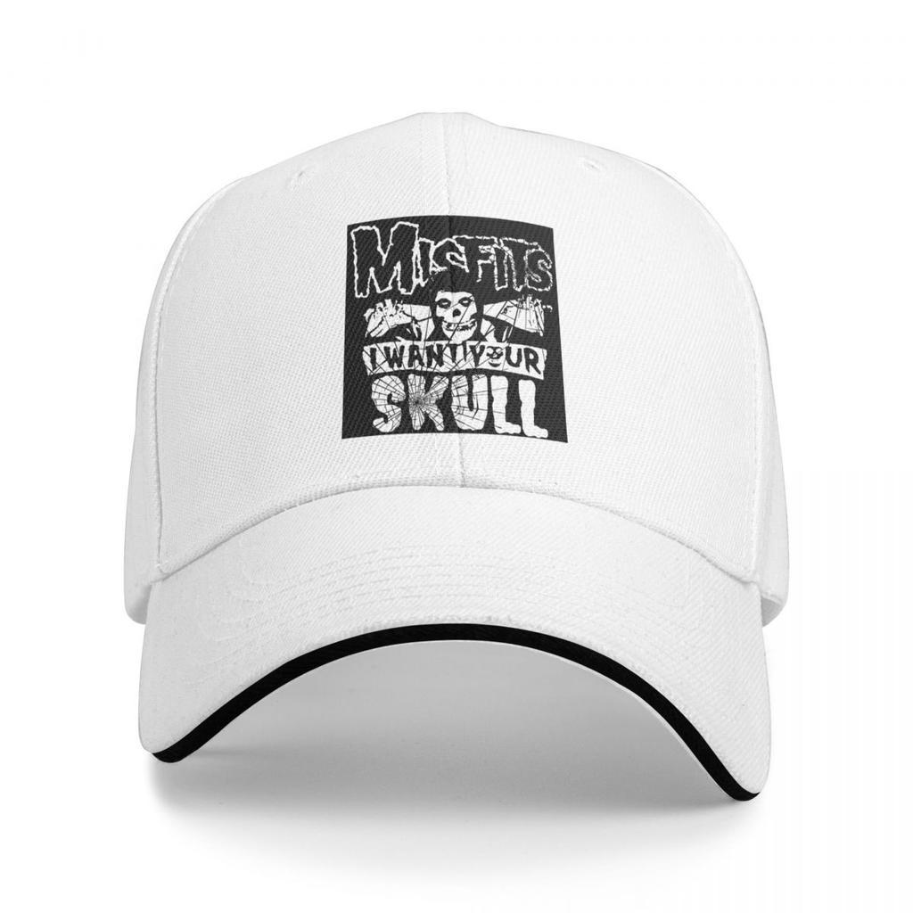 Unisex Baseball Hats Misfits Rock Band Skull Horror Outdoor Streetwear Summer Sports Baseball Caps Hip Hop Cap Casquette Hats