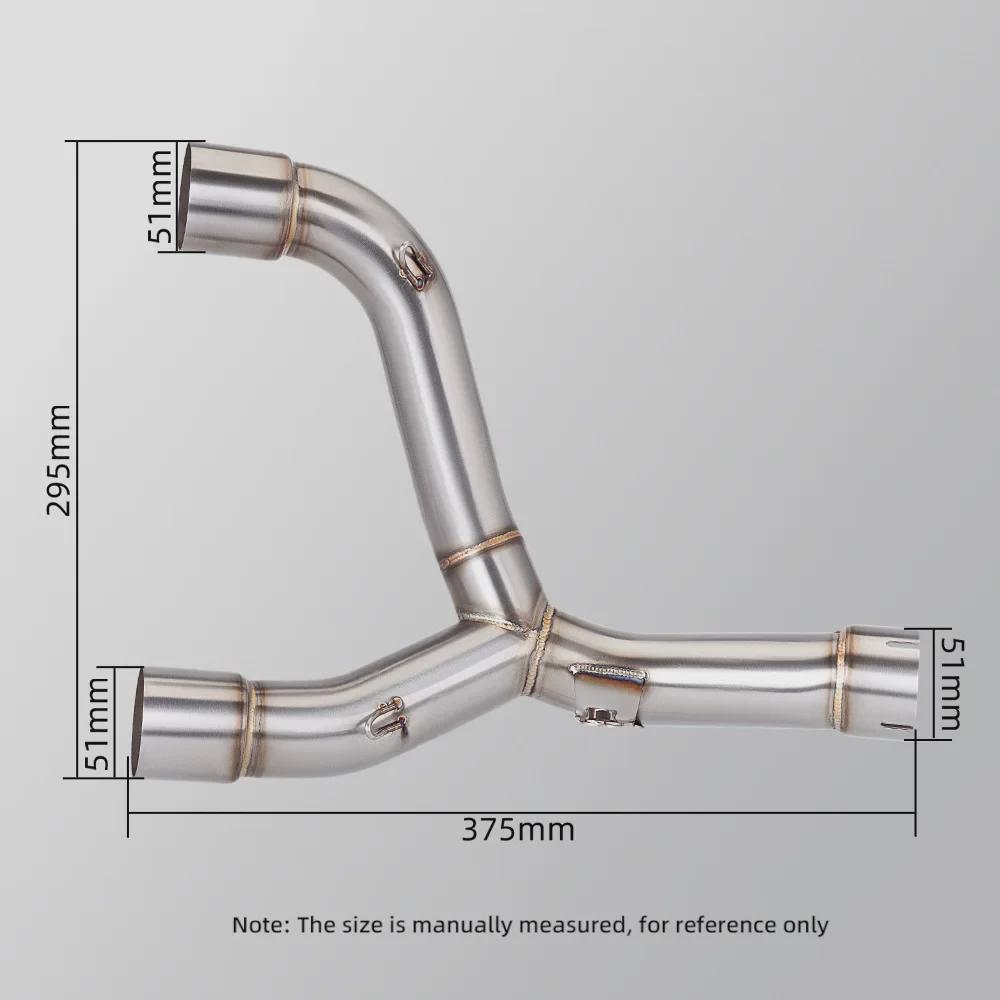 CRF450 Mid-Tail Section Avgassystem för 2015-2020: Enkel installation, inga modifieringar krävs
