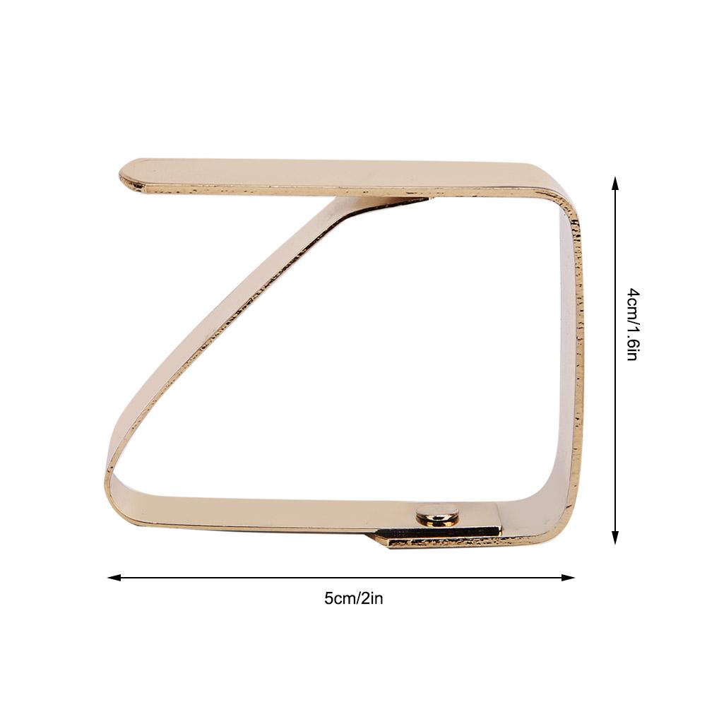 4 Stück Edelstahl-Tischdecken-Clips, rutschfeste Tischdeckenhalter, Klemmen, 5 x 4 cm