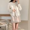 New Arrivals Open Run Tweed Jacket Round Neck Double Chiffon Wool Outer Layered