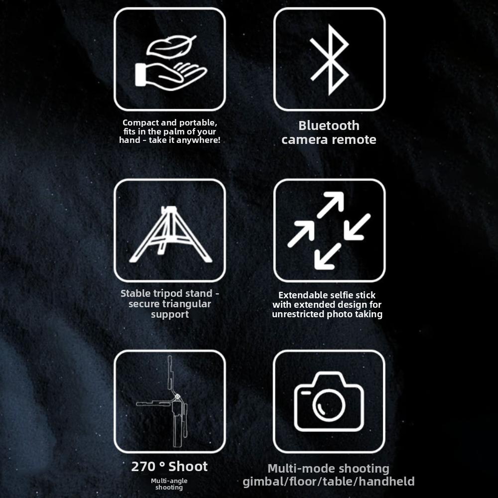 Portable Bluetooth Selfie Stick Tripod Selfie Stick Stand  Phone Accessories
