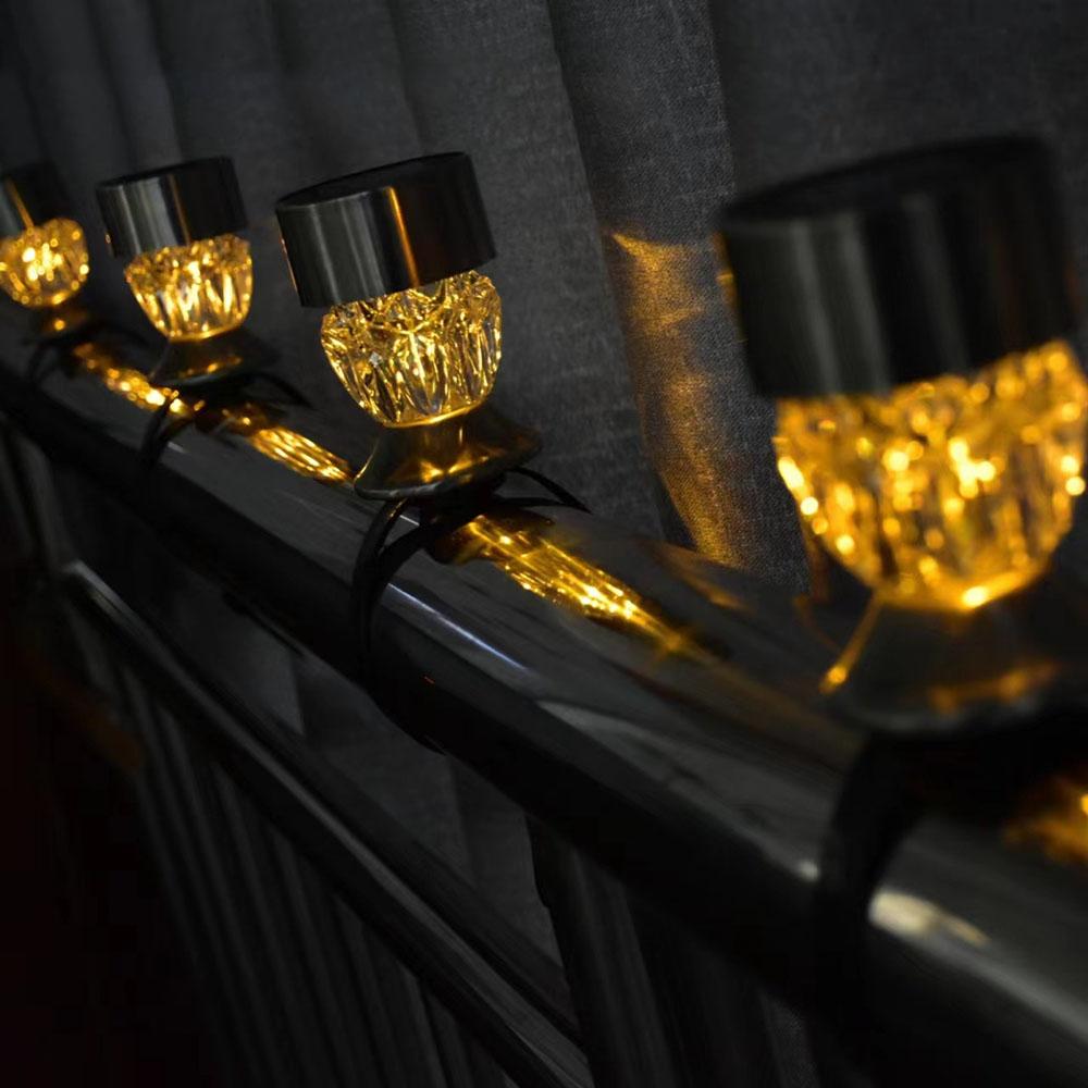 Solar Garden Light Railing Light for Balcony Guardrail Decorative Light Solar Outdoor Night Light Lawn Light