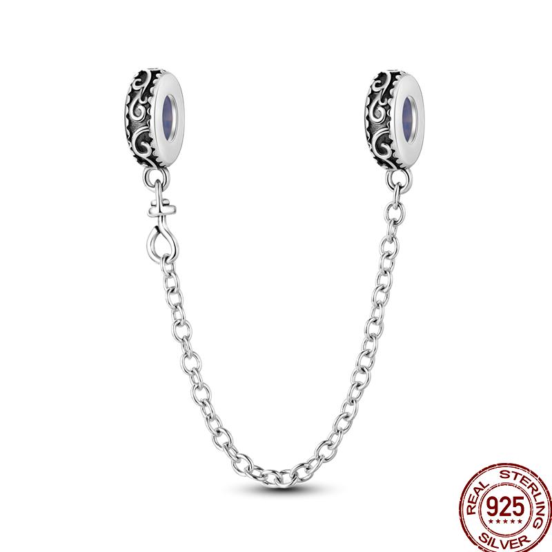 Copper Shiny Zircon Chain Series Beaded Beads Suitable For Pan Original Bracelet Diy Jewelry Gift