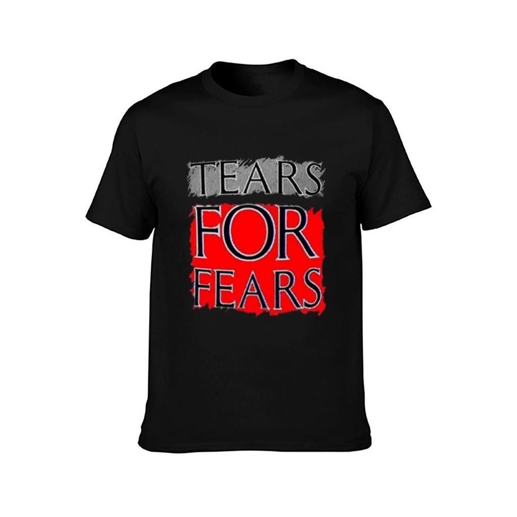Comfortable On Tears Fears Band Music Males T-Shirts L Black Black