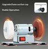 Electric Small Sander High Efficiency Portable Sanding Machine with 2 Wheels for Home DIY Woodworking Metal Polishing