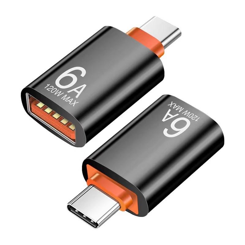 

Адаптер USB 3.0 Type-C OTG та конвертер для швидкої зарядки 6A для мобільних телефонів та кардридера