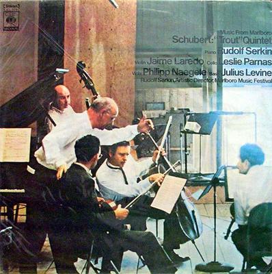 LP Record FRANZ SCHUBERT - RUDOLF SERKIN / JA - "Trout" Quintet KJCL5097 Columbia Master 1977 South Kore Classical Used