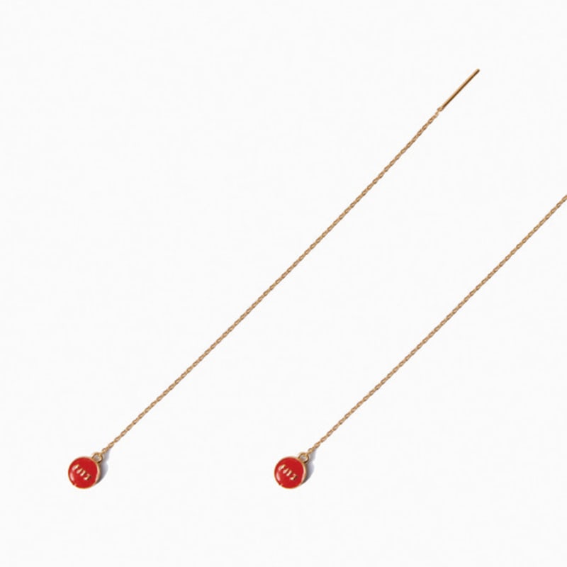 FITZGERALD LOVE Kulech Gold Drop Earrings