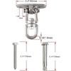 304 Stainless Steel 360 ° Rotating Roof Suction Cup Swing Buckle Outdoor Swing Chair Hammock Hook Fixing Plate
