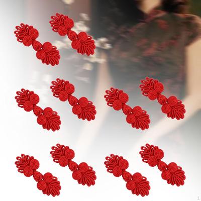 5 Pieces Chinese Knot Frog Buttons Closures Chic Decor Closure for