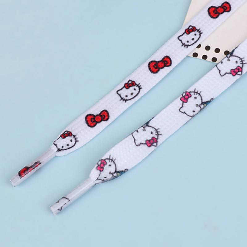 1Pair 80/100/140/160Cm Cute Cartoon Flat Shoelaces No Elasticity Sneakers Laces Casual Thicken Shoe Laces Shoes Accessories