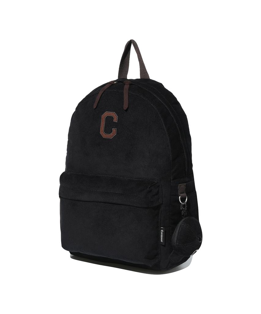 COVERNAT C-Logo Corduroy Backpack Black