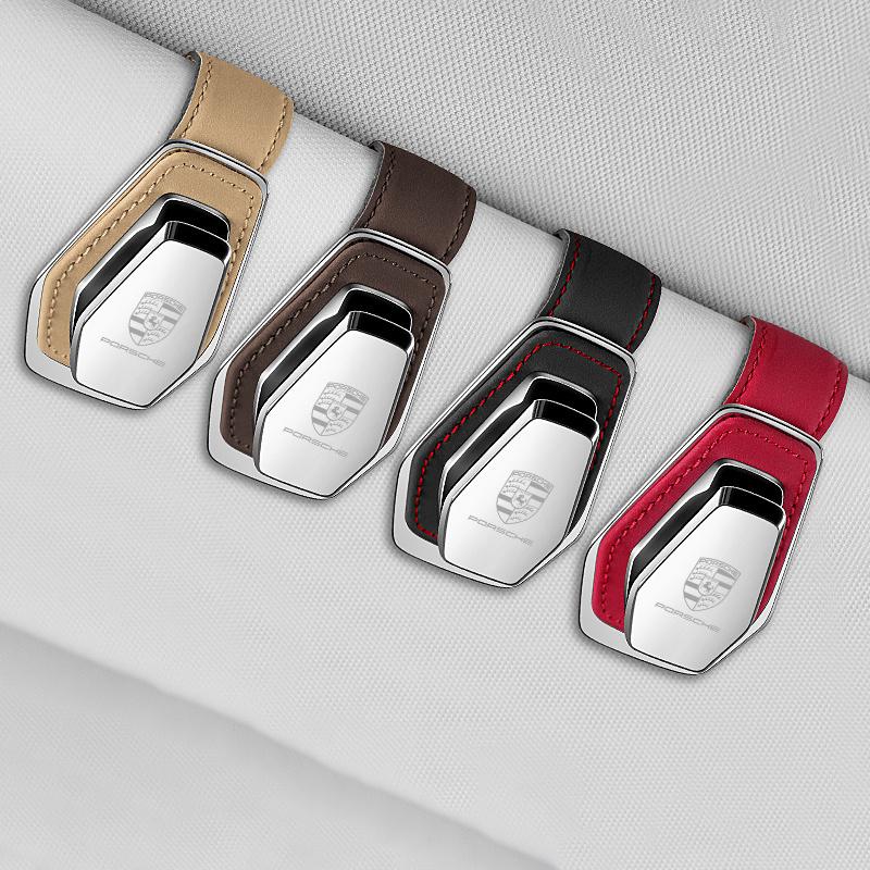 High Quality Car Eyeglass Storage Clip Sun Visor Sunglasses For Porsche 911 Cayenne Carrera-GT 928 Panamera Boxster Macan 918