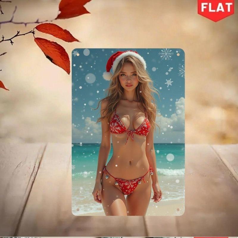 Pin-Up Girl Blechschilder, Garage Werkstatt Metalldekor 20x30cm