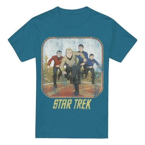 Star Trek Mens Original Running Cartoon T-Shirt
