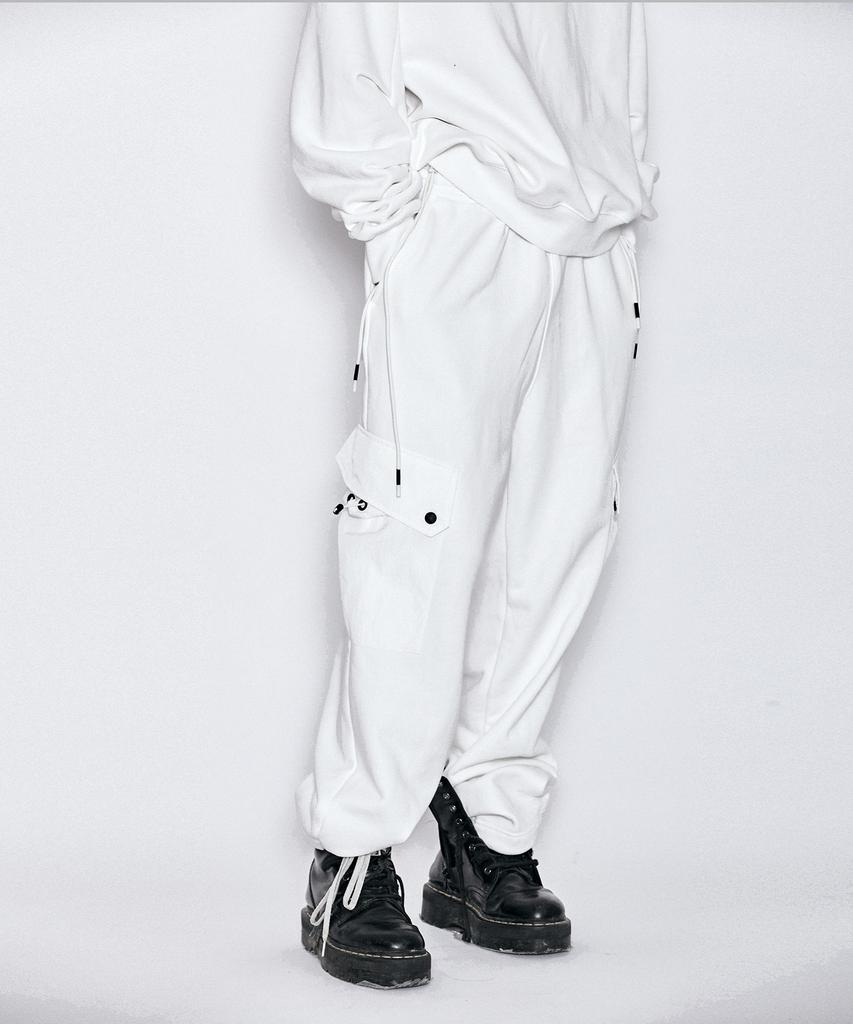 Millimillieon Basalt Hybrid Jersey Pants B07-White