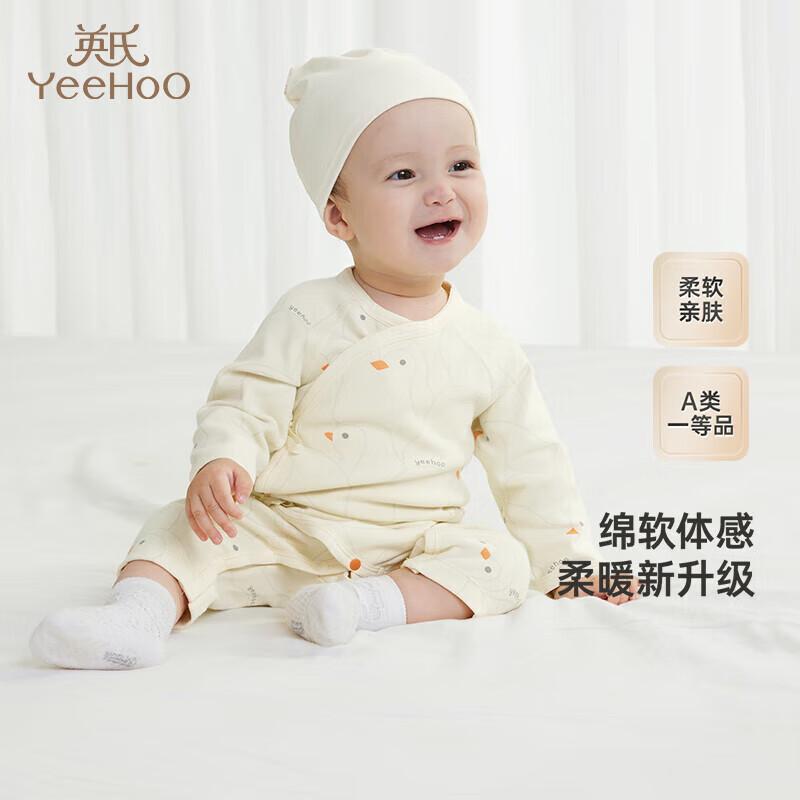 YEEHOO Baby Long-Sleeve Cotton Blend Bodysuit 66