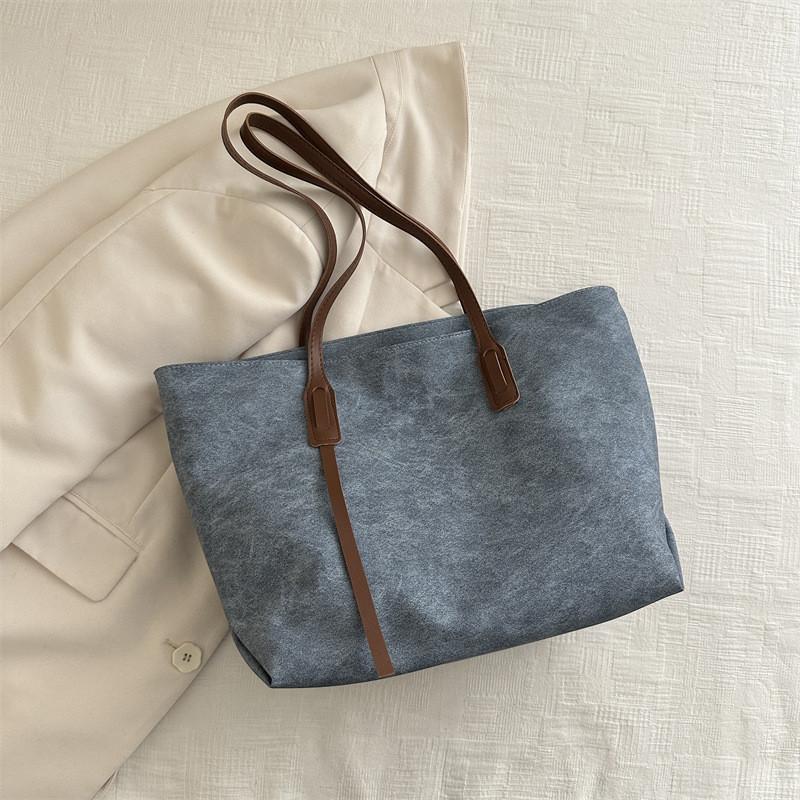 2024 Spring New Trendy Retro Handbag Street Fashion Canvas Tote Bag