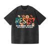 Resist Not My President Floral Washed Oversized T-Shirt Political Statement Tee