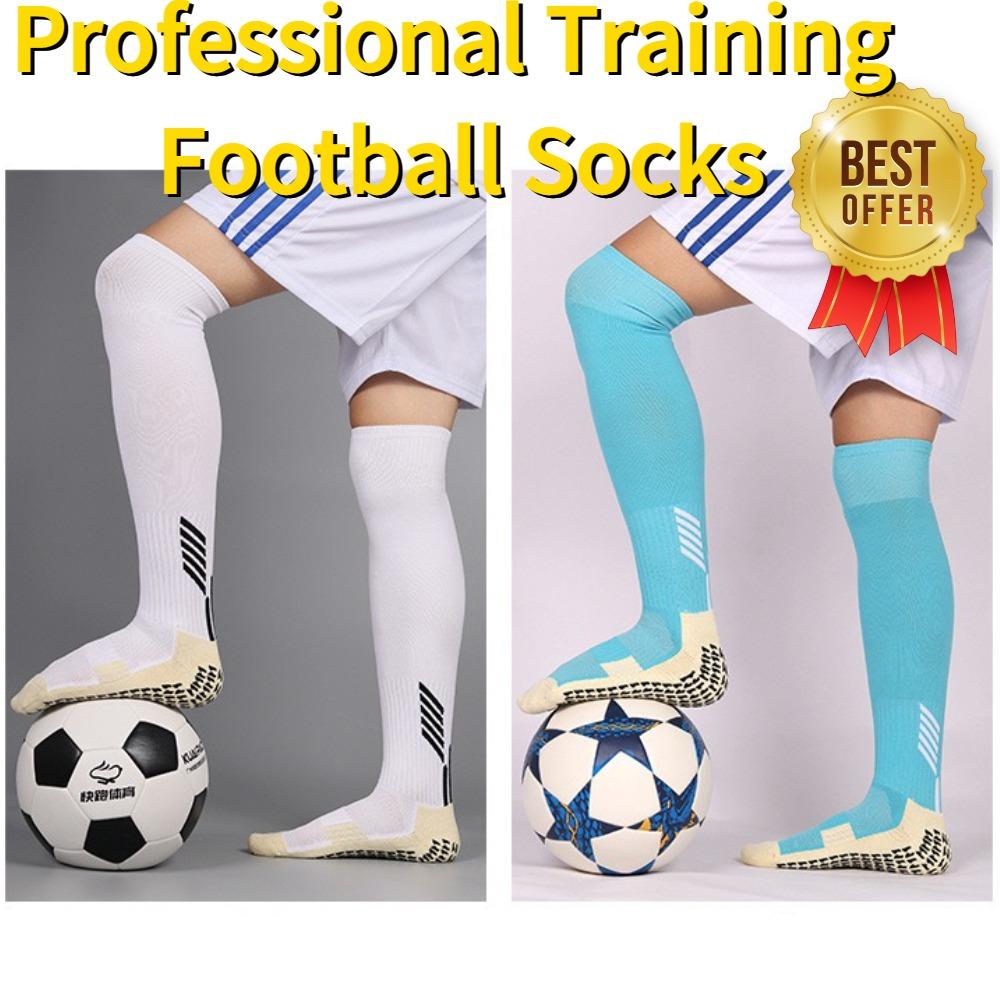 Anti-Rutsch-Fußballsocken Lange Länge Klebend Verdickt Handtuchsohle Hoher Schaft Sport für Männer und Kinder Strümpfe