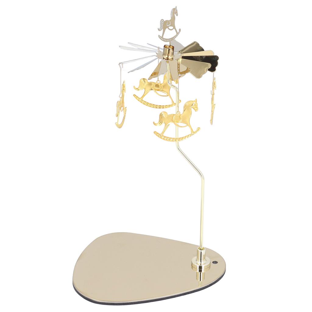 Candle Holder Round Triangle Tray Romantic European Style Stainless Steel Rotating Aromatherapy Wind Chime Candle Holder