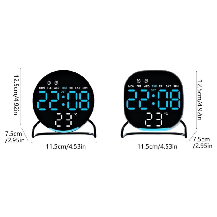 Alarm Clocks for Bedroom Digital Desk Clock for Bedside Nightstand Digital Alarm Clock with Day of Week Temperature