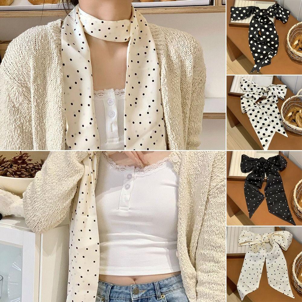 

Korean Long Ribbon Belt Tie Summer Hair Band Fashion Lace Scarf For Women 4