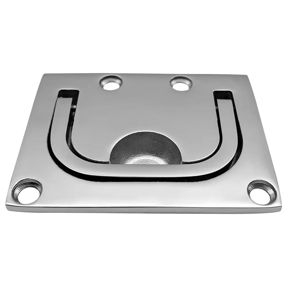316 Stainless Steel Handle Boat Pull Square Deck Hatches Handle  for Boat Marine Locker