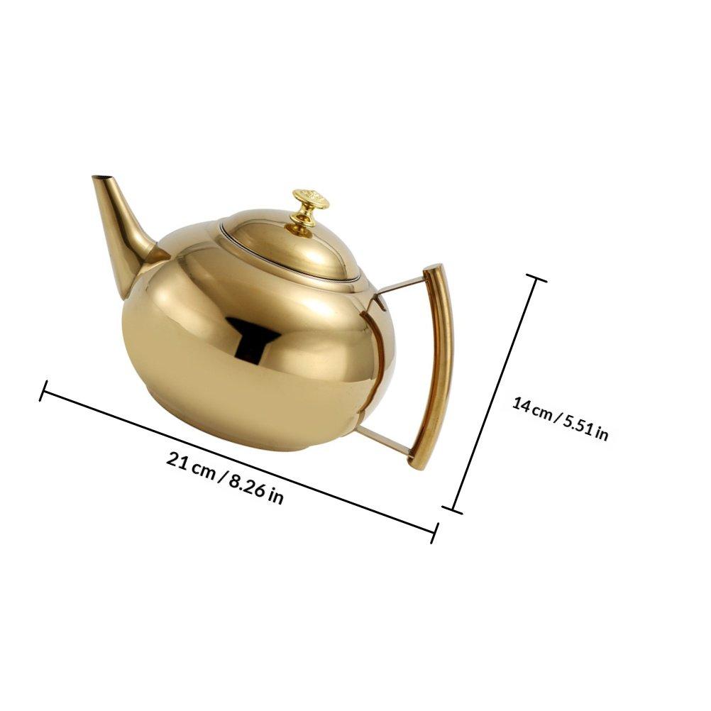 

Premium Stainless Steel Tea Kettle 1.5 Liter High Temp Resistance Brewing Pot for Tea Lovers Decorative Teapots Kitchenware Gift