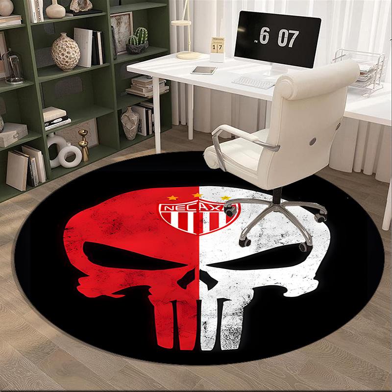 1PC Round Rug Soccer Player Printed Round Area Rug ,Rug For Home Office, Round Chair Rug, Decorative Carpet Fan Gifts Christmas Gift