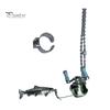Fishing Accessories Mini Reel Necklace Pendant with Spinning Handle Removable Lover Gift Line Guide Multipurpose Keychain Backpack Charm Hobby