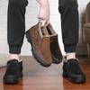 Old Beijing Cloth Shoes Winter Casual Men's Large Size Cotton Boots Thickened Non-slip Plus Velvet Warm Soft-soled Middle-aged and Elderly Dad Shoes