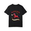 White T-Shirt Galloping Dreams Red Horse Magic Print for Casual Wear and Fantasy Lovers
