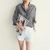 2023 Women's Fashion Cotton Linen Long Sleeve Loose Sun Protection Shirt
