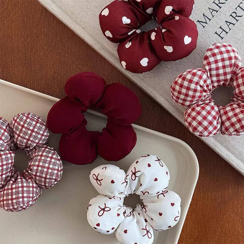 Koreanische Blume Haarseil für Frauen Süße Mädchen Kopfschmuck Haarband Elastisches Pferdeschwanz Scrunchie Haaraccessoires