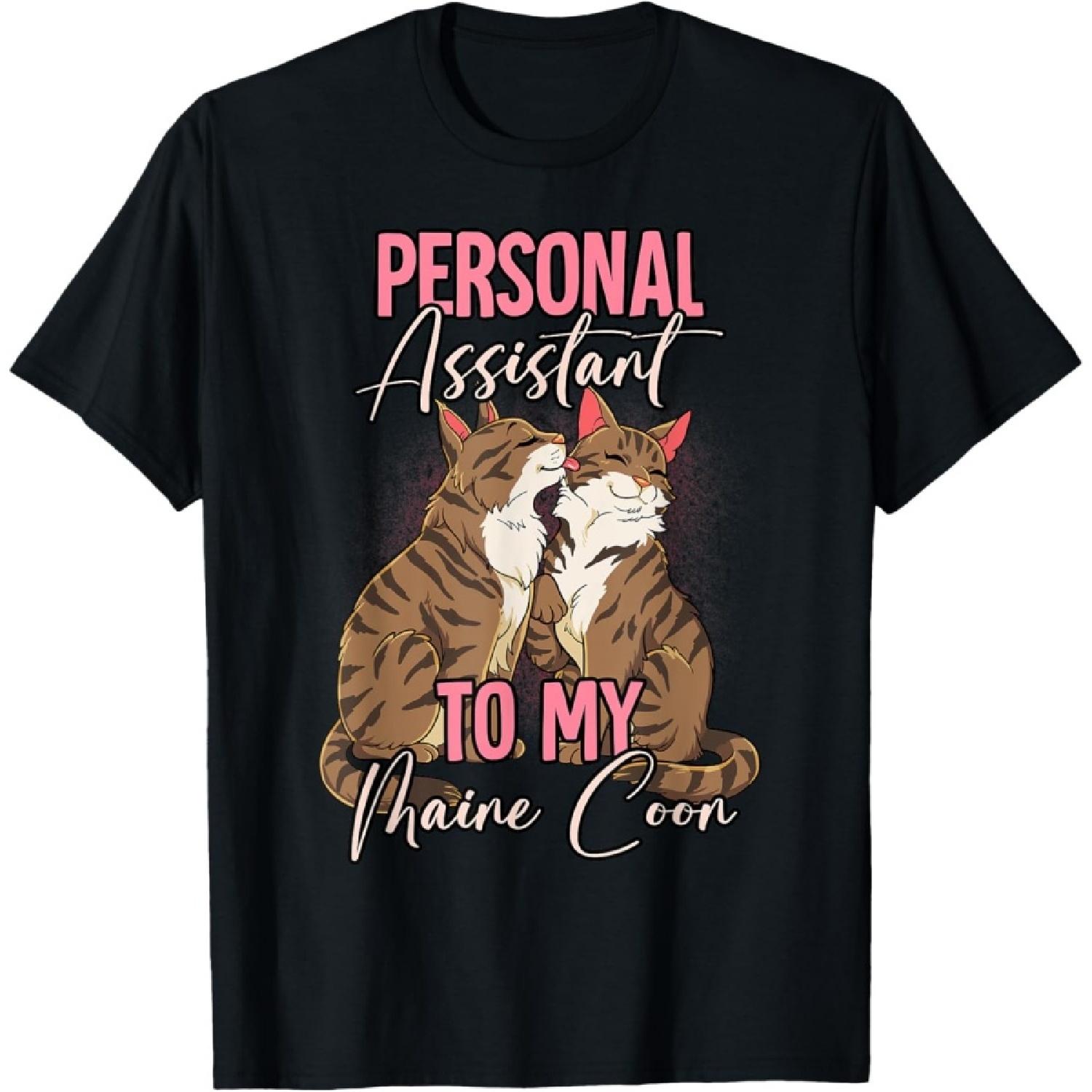 

Maine Coon Cat T-Shirt(1) XXXXXL чорний