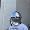 Medieval Crusader Combat Helmet Steel Armor Wearable SCA Buhurt Reenactment Cosplay