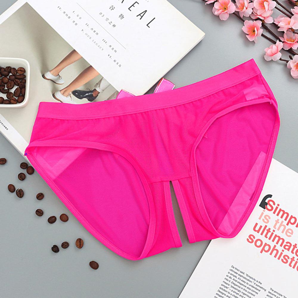 Sexy Seamless Mesh Briefs Panties Lingerie Thongs