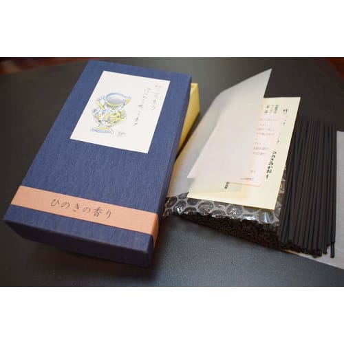 Awaji Baikundou Low Smoke Incense, Low Smoke, Hinoki Scent, Bamboo Charcoal Refreshing Hinoki (120g), Large Capacity, Special Use, Large Loose Pack, M