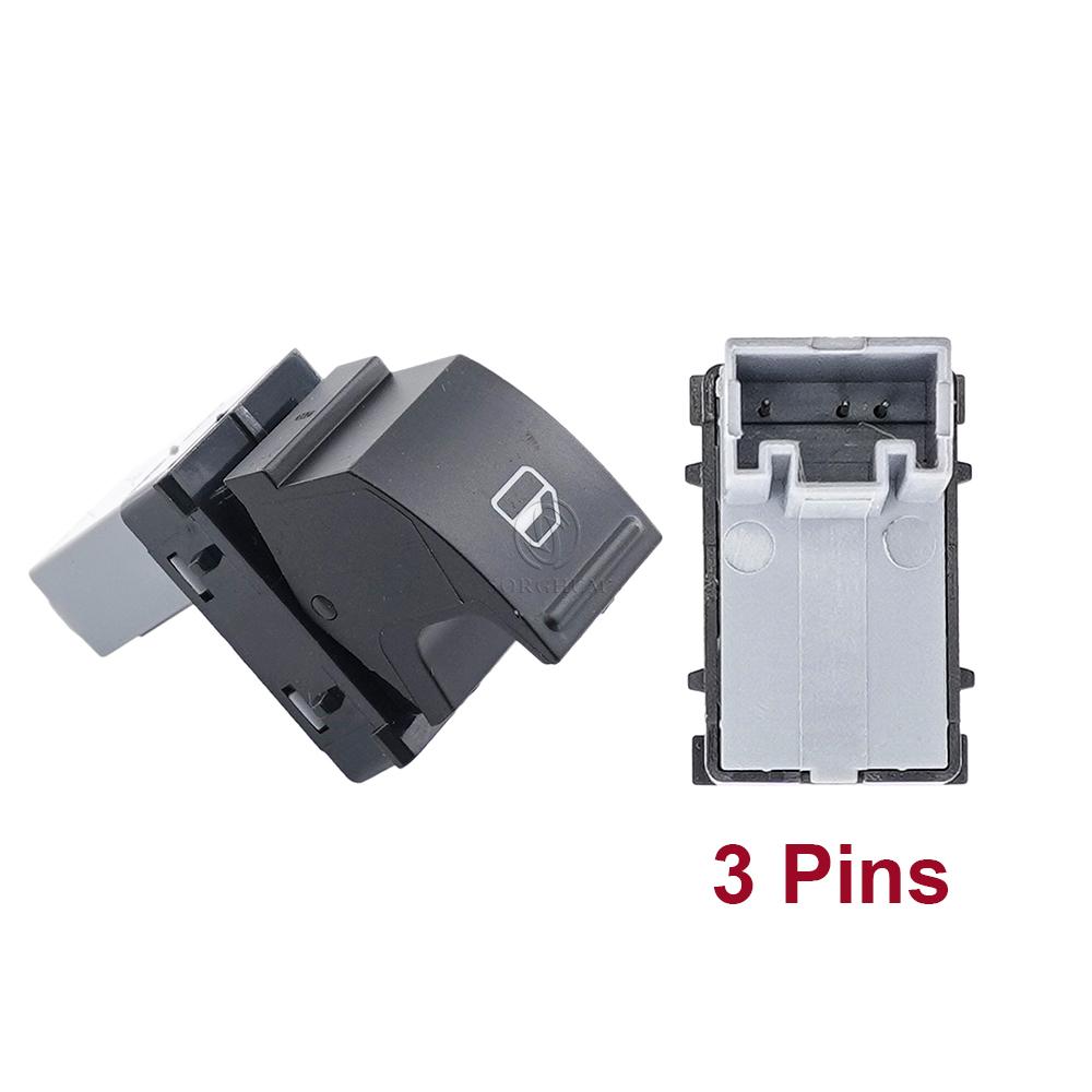 New 7L6959855B Electric Passenger Window Power Switch for VW Golf Jetta CC Tiguan 4 Pins