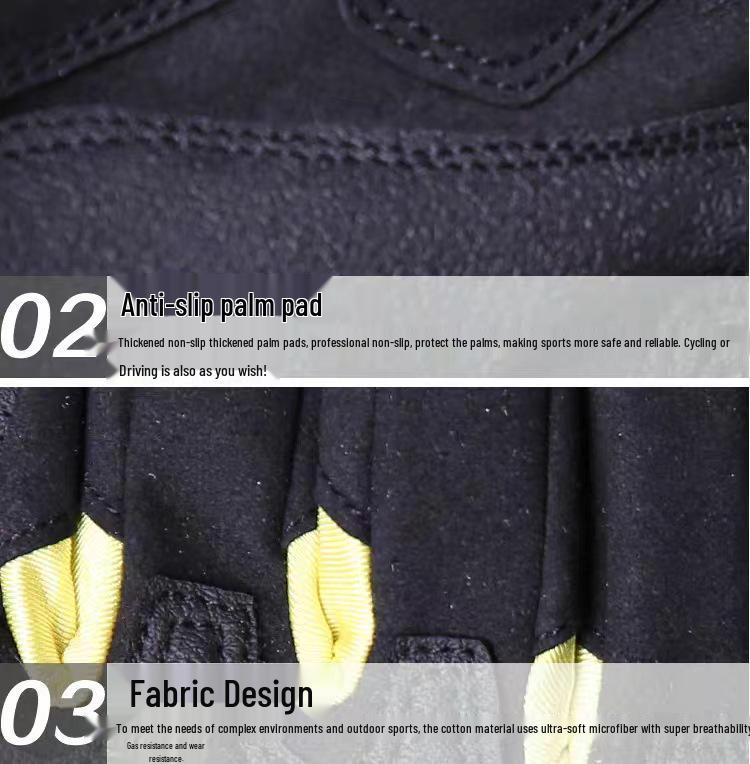 Tactical Touch-Screen Non-Slip Half-Finger Gloves for Cycling & Outdoor Sports.