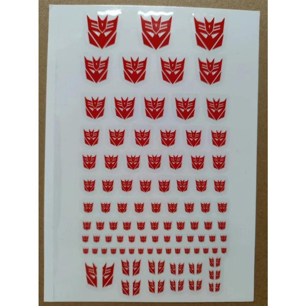 Decepticons Autobots G1 Çıkartmaları 45+ Sembol Çıkartma Özel Kendin Yap Sahne Aksesuarları Dekorasyon Araba Çıkartması