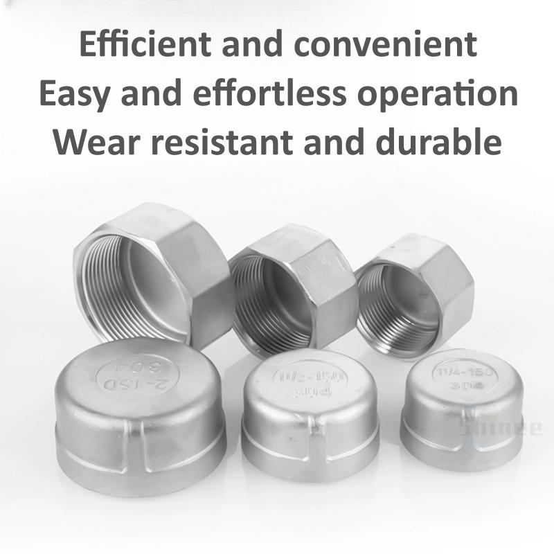 1/5/10pcs 1/8" 1/4" 3/8" 1/2" 3/4" 1" G1.2 BSP Male Countersunk Flange Hex Square End Plug Cap 304 Stainless Steel Pipe Fitting