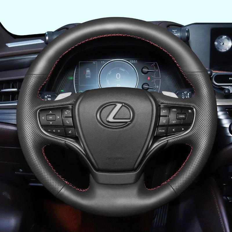 

Customized Hand Sewing Braid Car Steering Wheel Cover for Lexus NX RX ES GX IS LX LX600 ES200 Genuine Leather Car Accessories