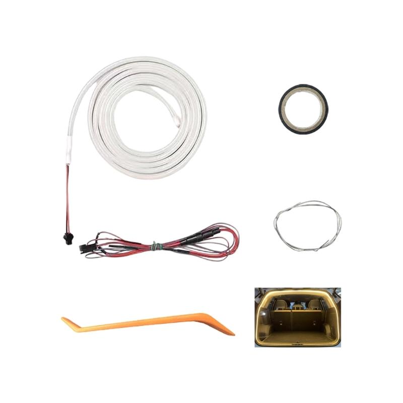 Waterproof LED Light Strips for Vehicle Trunk Flexible Design Easy Plug in Install Universal Fit Enhances Driving Safety