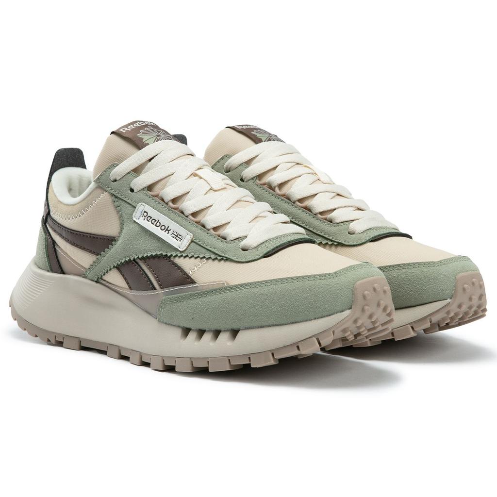Reebok Cl Legacy W+ Casual Deportes Cómodo Suela Gruesa Caña Baja Zapatillas de Running Unisex Zapatilla Deportiva Verde Claro 24FRC903U1G09