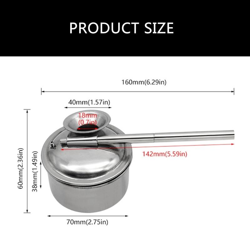 Stainless Steel Blowing Glaze Pots , 100ml Capacity, Glaze Blowing Pots Painting Sprayer Pottery Atomizer Glazes Pots