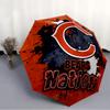 Printed Chicago Bears logo Folding Umbrella,Outdoor,Leisure,And Travel Umbrella,Durable Umbrella Fabric,Birthday And Holiday Gift